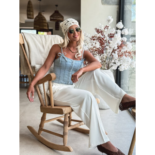 Bustier en jeans Sibel - Bleu