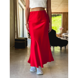 Jupe longue Elza - Rouge