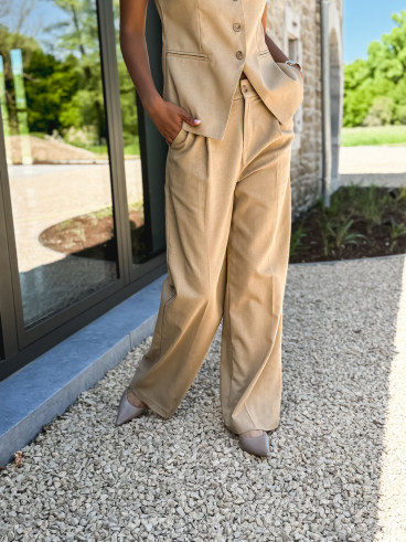 Pantalon Maïssane - Taupe