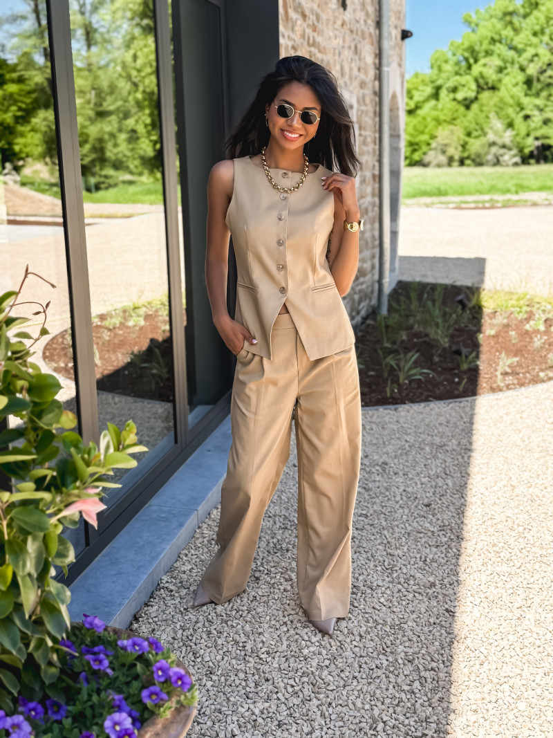 Pantalon Maïssane - Taupe