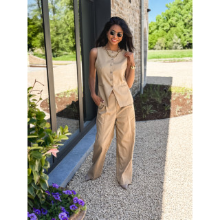 Pantalon Maïssane - Taupe