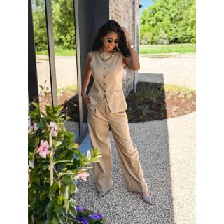 Pantalon Maïssane - Taupe