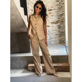 Pantalon Maïssane - Taupe