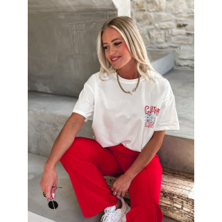 T-shirt "CIN CIN" - Blanc