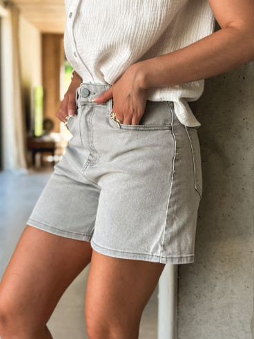 Short en jeans Sévilla - Gris