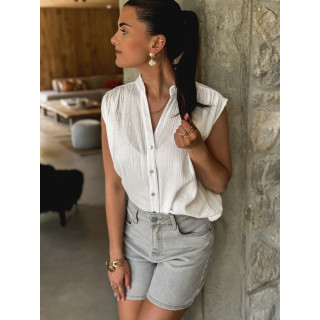 Short en jeans Sévilla - Gris