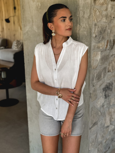 Short en jeans Sévilla - Gris
