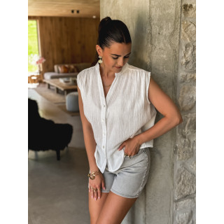 Short en jeans Sévilla - Gris