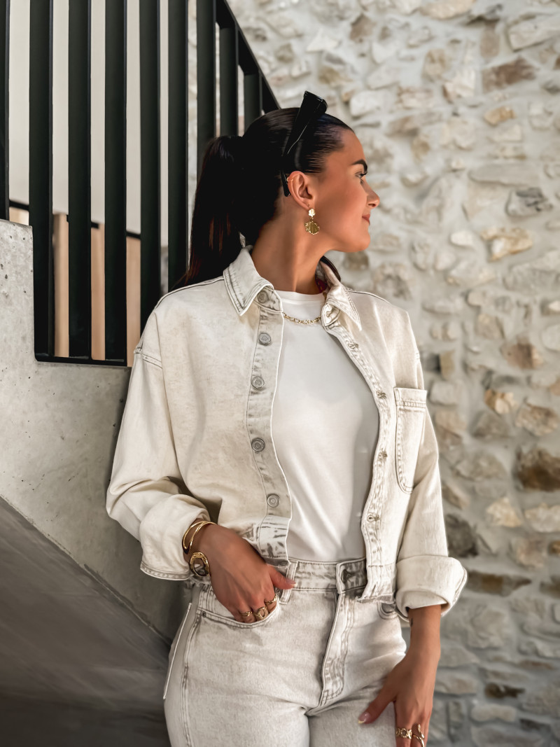 Veste en jeans Thelma - Greige