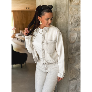 Veste en jeans Thelma - Greige