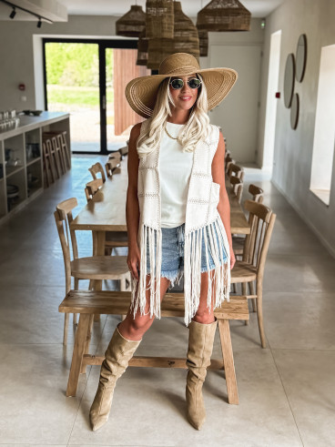 Gilet sans manches Ashley - Beige