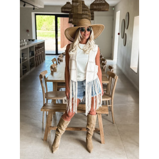Gilet sans manches Ashley - Beige