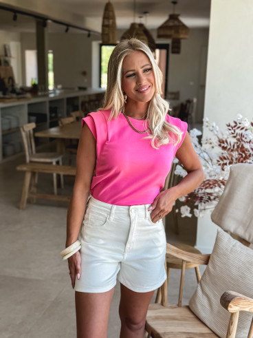 Short en jeans Sévilla - Blanc