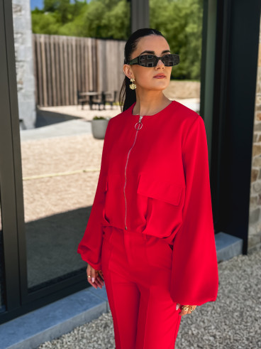 Veste rouge Yseult - Rouge