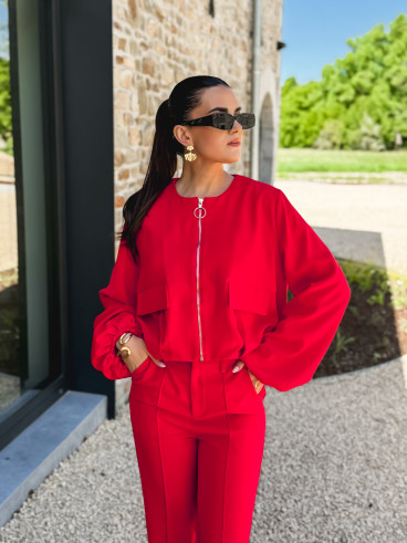 Veste rouge Yseult - Rouge
