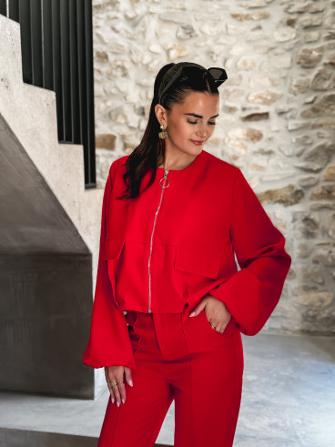 Veste rouge Yseult - Rouge