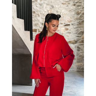 Veste rouge Yseult - Rouge