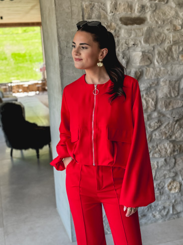 Veste rouge Yseult - Rouge