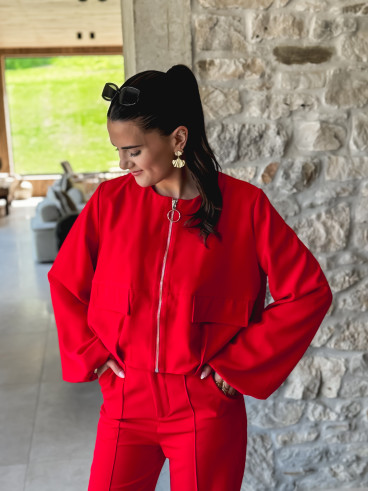 Veste rouge Yseult - Rouge