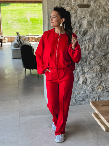 Veste rouge Yseult - Rouge