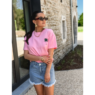 Short en jeans Amora - Bleu