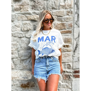 Short en jeans Ysalina - Bleu