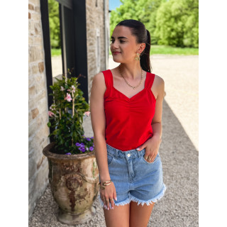 Short en jeans Amora - Bleu