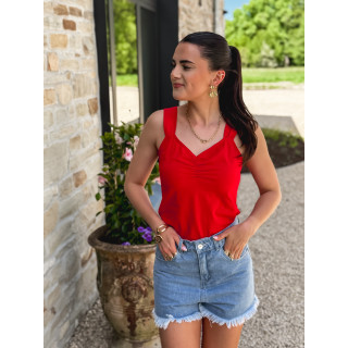 Short en jeans Amora - Bleu