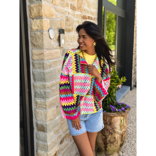 Gilet en crochet Raven - Multicolore