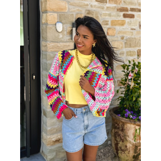 Gilet en crochet Raven - Multicolore