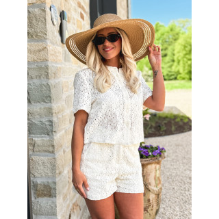 Chemise courte Clementia - Crème