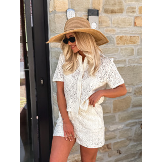 Chemise courte Clementia - Crème
