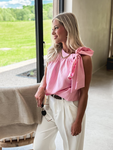 Blouse Kelsey - Rose bonbon