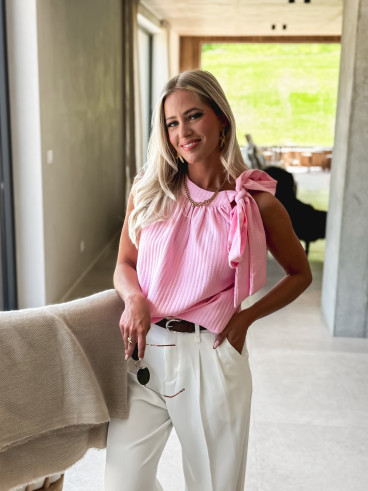 Blouse Kelsey - Rose bonbon