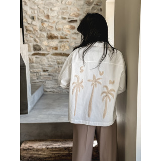 Veste en jeans India - Blanc