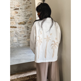 Veste en jeans India - Blanc