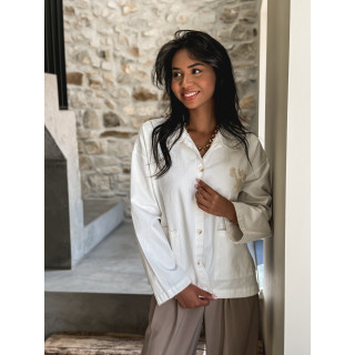 Veste en jeans India - Blanc
