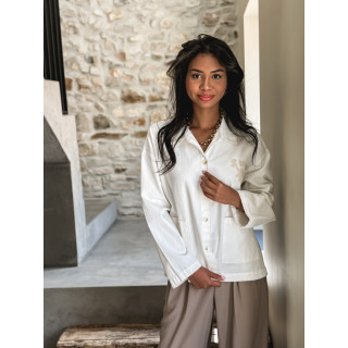 Veste en jeans India - Blanc