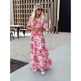Robe longue Umberta - Rose