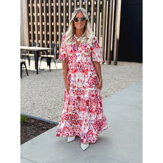 Robe longue Umberta - Rose