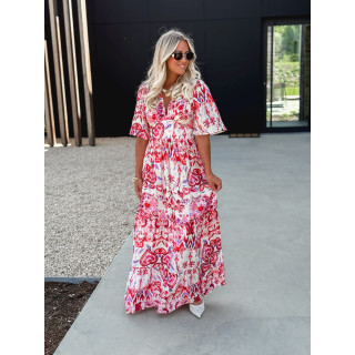 Robe longue Umberta - Rose