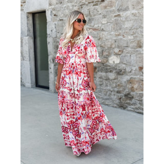 Robe longue Umberta - Rose