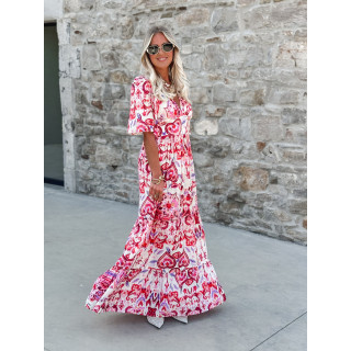 Robe longue Umberta - Rose