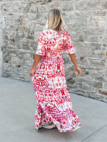 Robe longue Umberta - Rose