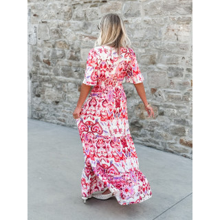 Robe longue Umberta - Rose