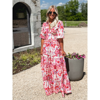 Robe longue Umberta - Rose
