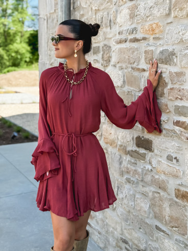 Robe courte Tripoli - Terracotta
