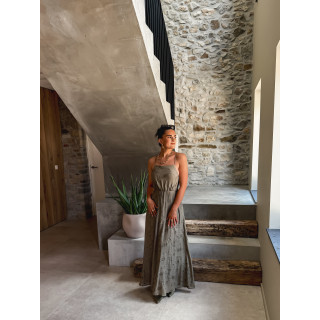 Robe longue Helen - Kaki