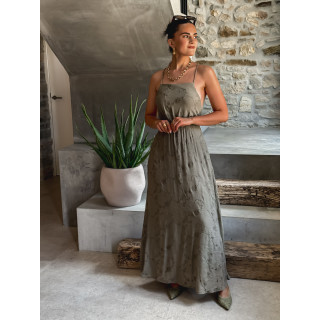 Robe longue Helen - Kaki