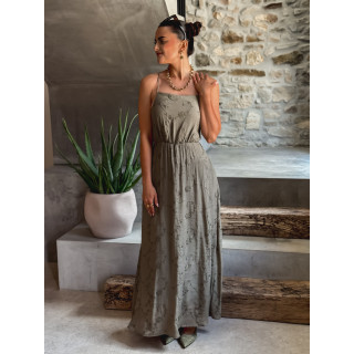 Robe longue Helen - Kaki